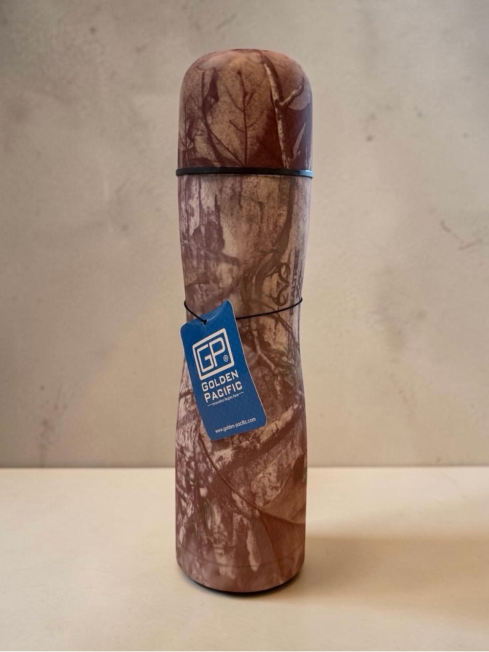 REALTREE Camouflage Golden Pacific New With Tag Hunting Outdoors Drink Thermos